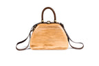 Beige Wooden Handbag