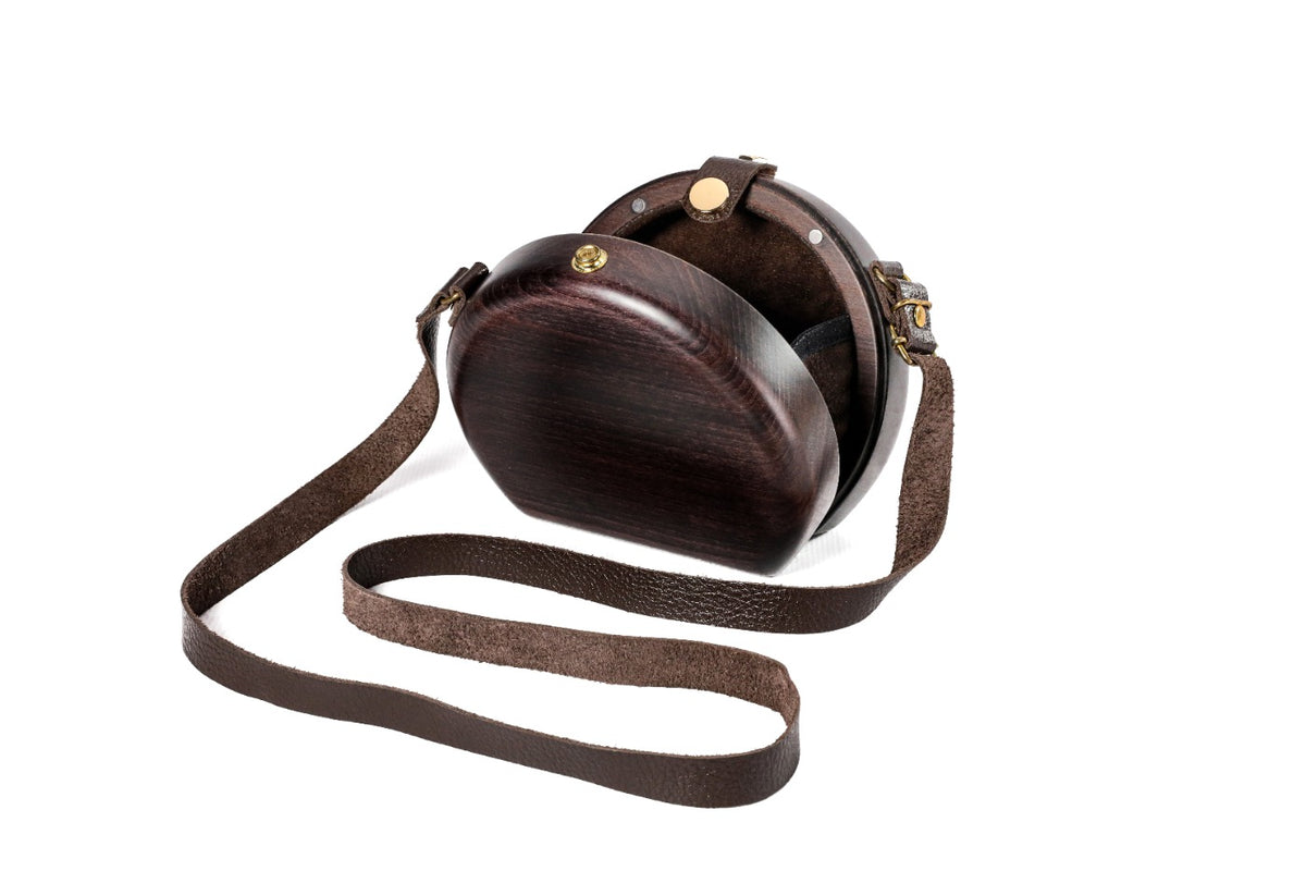 Brown Wooden Bag for Women