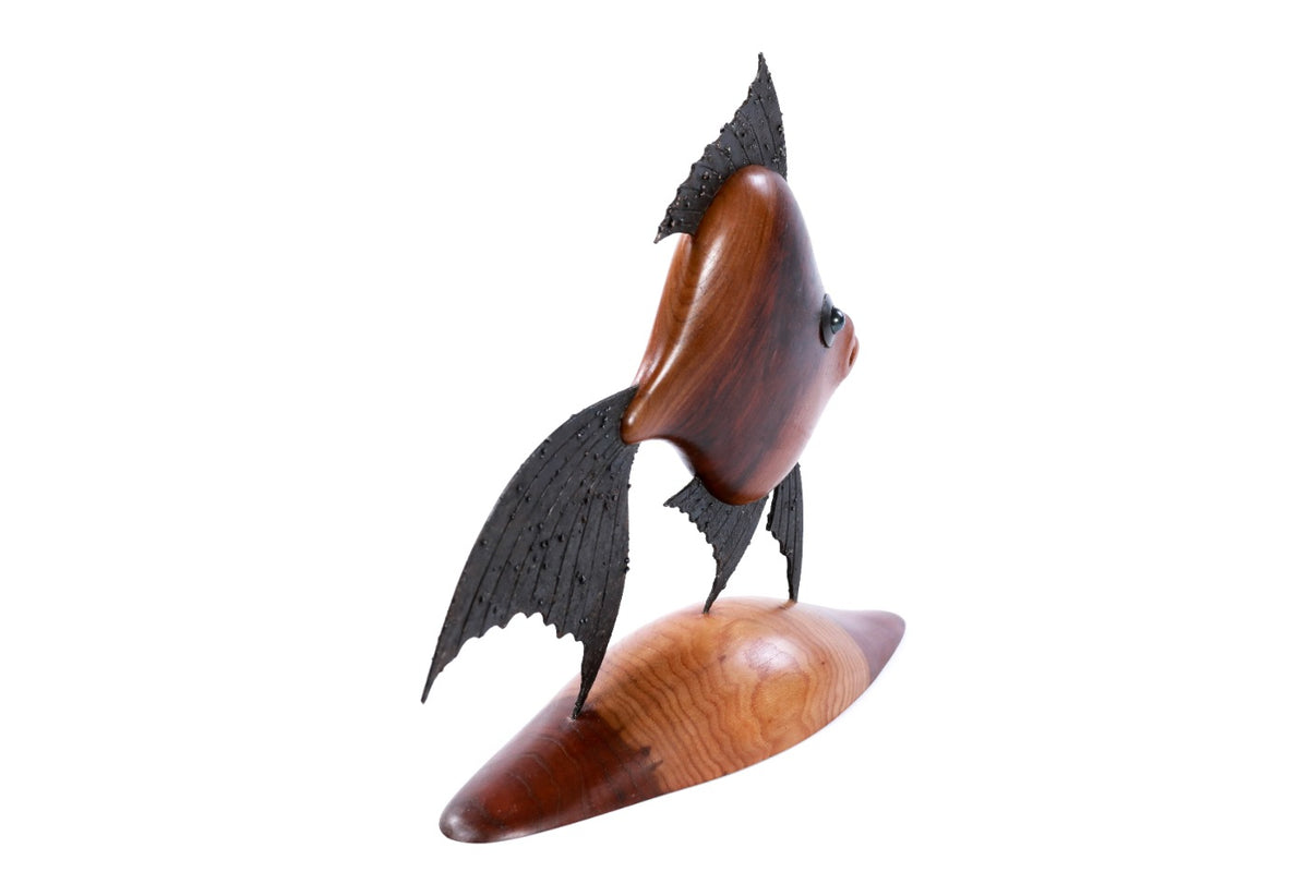 Wood Fish Sculpture