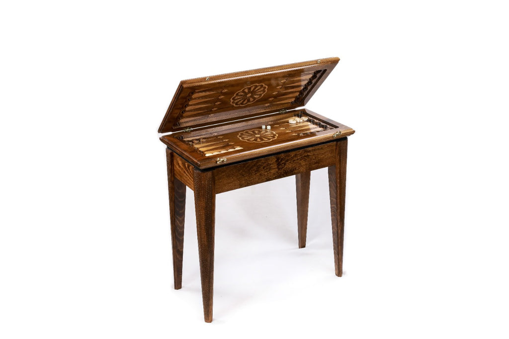 Eternity Backgammon Table with Bronze Hardware, 60 cm – photo 5