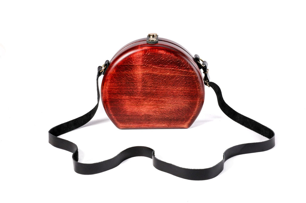 Bandolera de madera - Bolso de hombro único para mujer