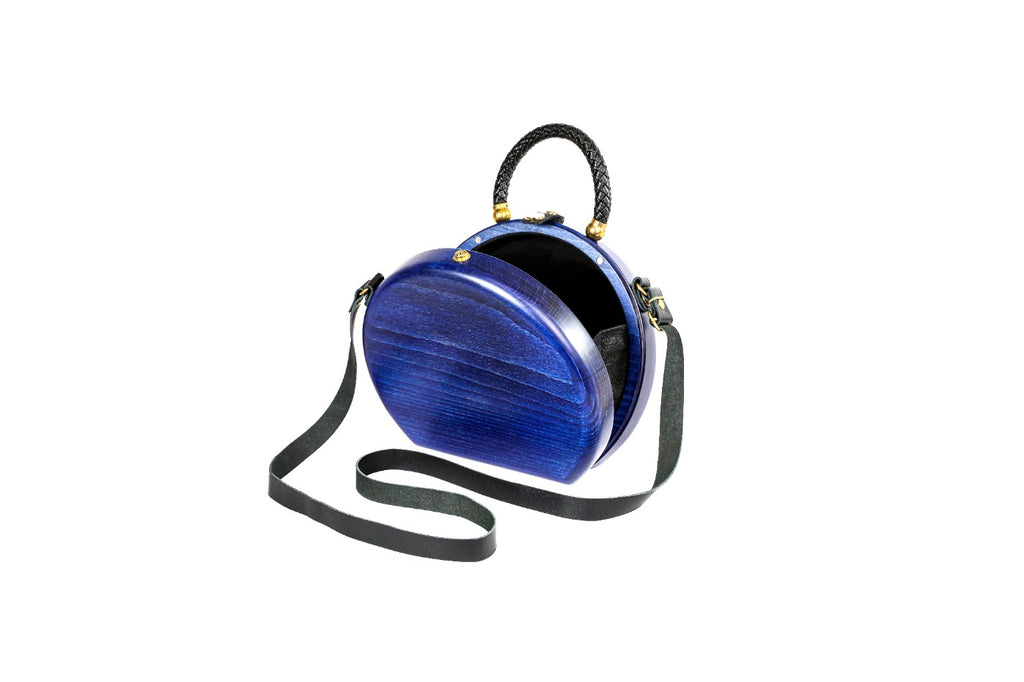 Blue Wooden Bag
