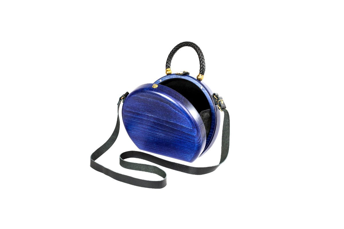 Blue Wooden Bag