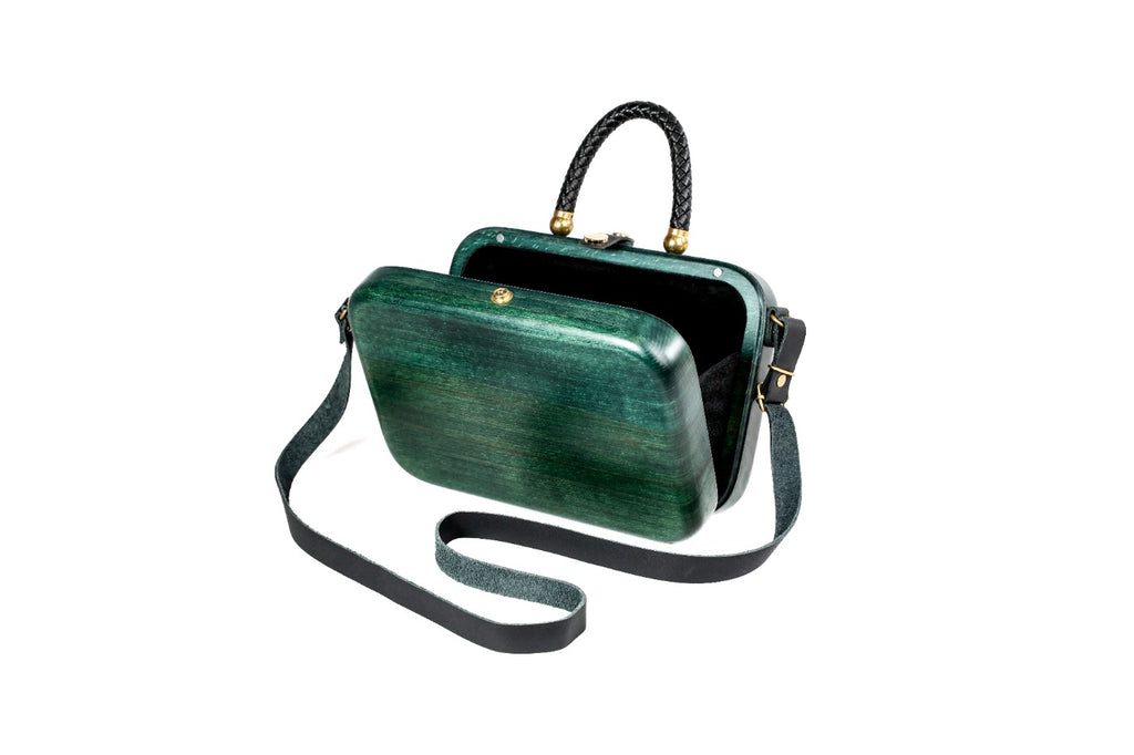 Green Wooden Bag for Women