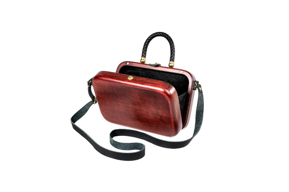 Red Wooden Bag for Women