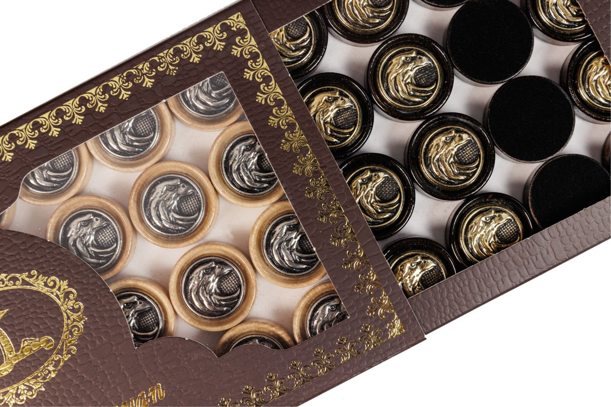 Bronze Eagle Backgammon Pieces