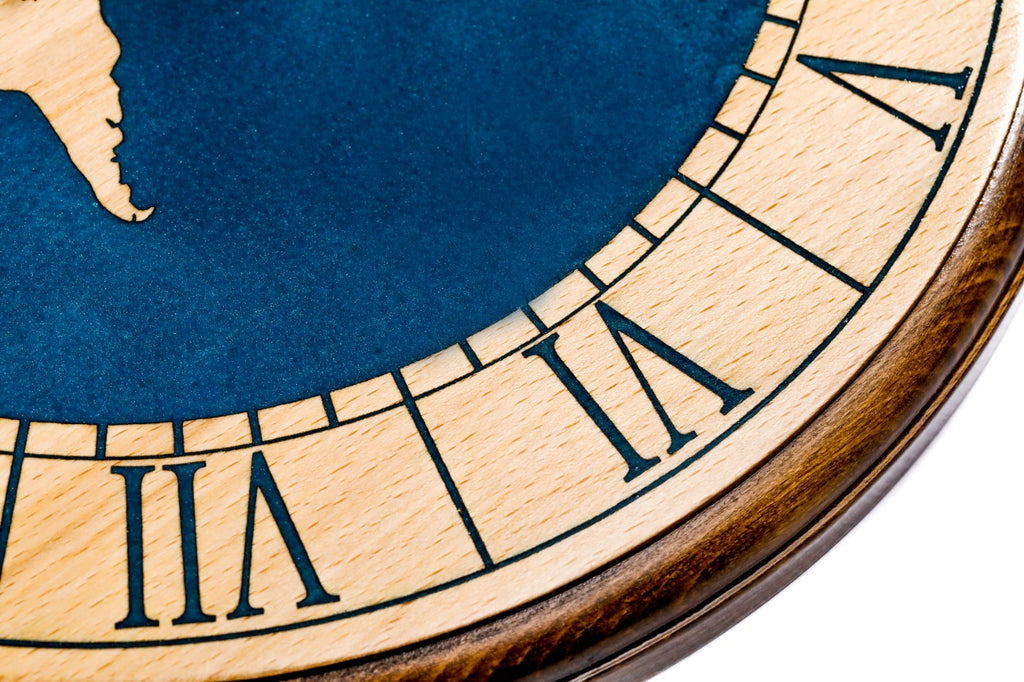 Reloj de Pared con Mapa del Mundo