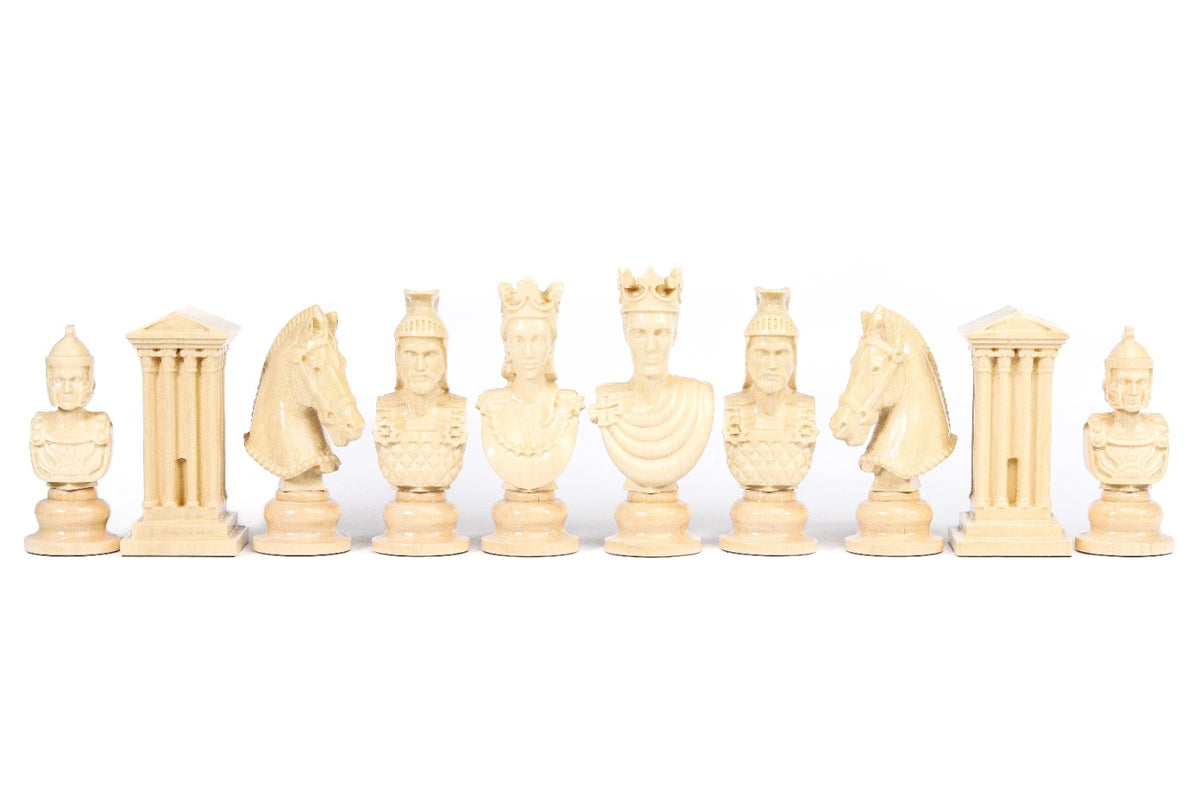 Wood Chess Figures: Greek Mythology Game Figures