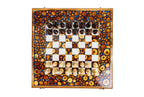 Epoxy Chess & Backgammon Set with Tree Branch Slices