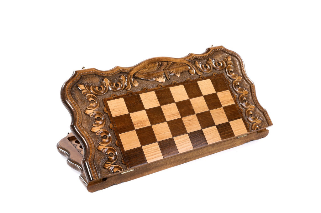 Handmade Wooden Chess and Backgammon Set with Mount Ararat, 60 cm - photo 4
