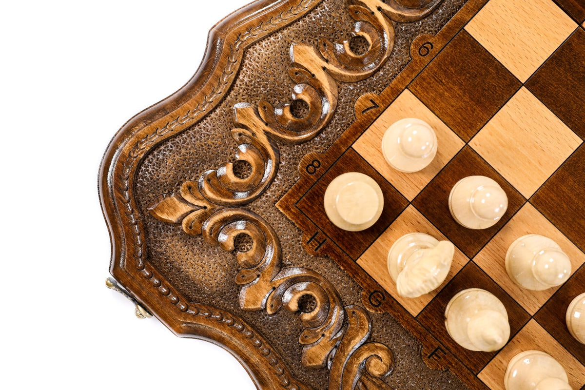 Handmade Wooden Chess and Backgammon Set with Mount Ararat, 60 cm - photo 9