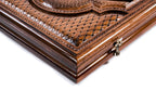 Handmade Wooden Backgammon Set with Argentine Coat of Arms, 60 cm - photo 7
