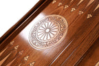 Handmade Wooden Backgammon Set with Argentine Coat of Arms, 60 cm - photo 11