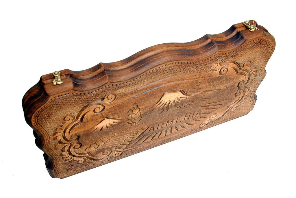Handmade Wooden Backgammon Set with Armenia, 60 cm - photo 5