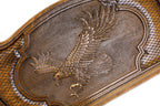 Handmade Wooden Backgammon Set with Eagle, 60 cm - photo 2