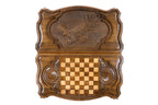 Handmade Wooden Backgammon Set with Eagle, 60 cm - photo 4