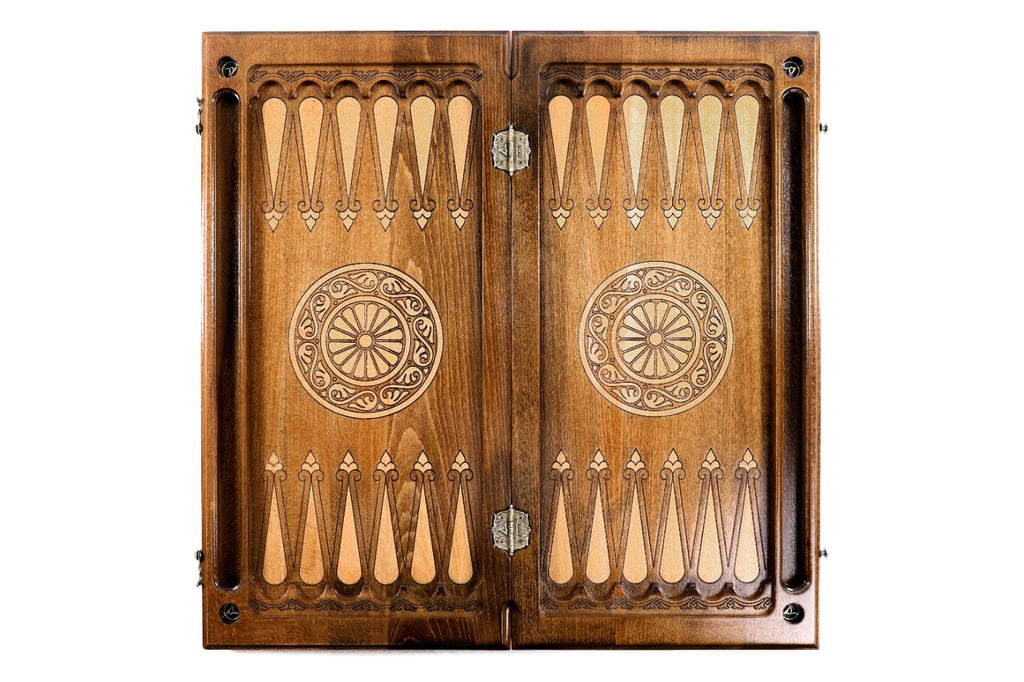Handmade Wooden Backgammon Set, Classic Board, 60 cm - photo 12