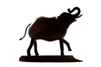 Hand-Carved Wooden Elephant Sculpture - photo 7