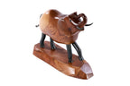 Hand-Carved Wooden Elephant Sculpture - photo 9