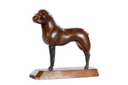 Hand-Carved Wooden Dog Sculpture - photo 5