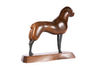 Hand-Carved Wooden Dog Sculpture - photo 6