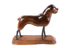 Hand-Carved Wooden Dog Sculpture - photo 7