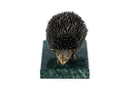 Handmade Bronze and Marble Hedgehog Sculpture - photo 5