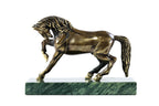 Handmade Bronze and Marble Horse Sculpture - photo 4