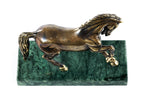 Handmade Bronze and Marble Horse Sculpture - photo 5