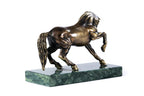 Handmade Bronze and Marble Horse Sculpture - photo 7
