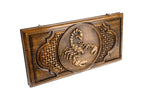 Handmade Wooden Backgammon Set with Scorpio Zodiac Sign, 60 cm - photo 6