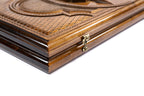 Handmade Wooden Two-Sided Backgammon Set with Garni Temple and Geghard Monastery, 60 cm - photo 9