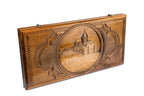 Handmade Wooden Two-Sided Backgammon Set with Garni Temple and Geghard Monastery, 60 cm - photo 4