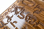 Handmade Wooden Backgammon Set with Armenian Alphabet, 60 cm - photo 10