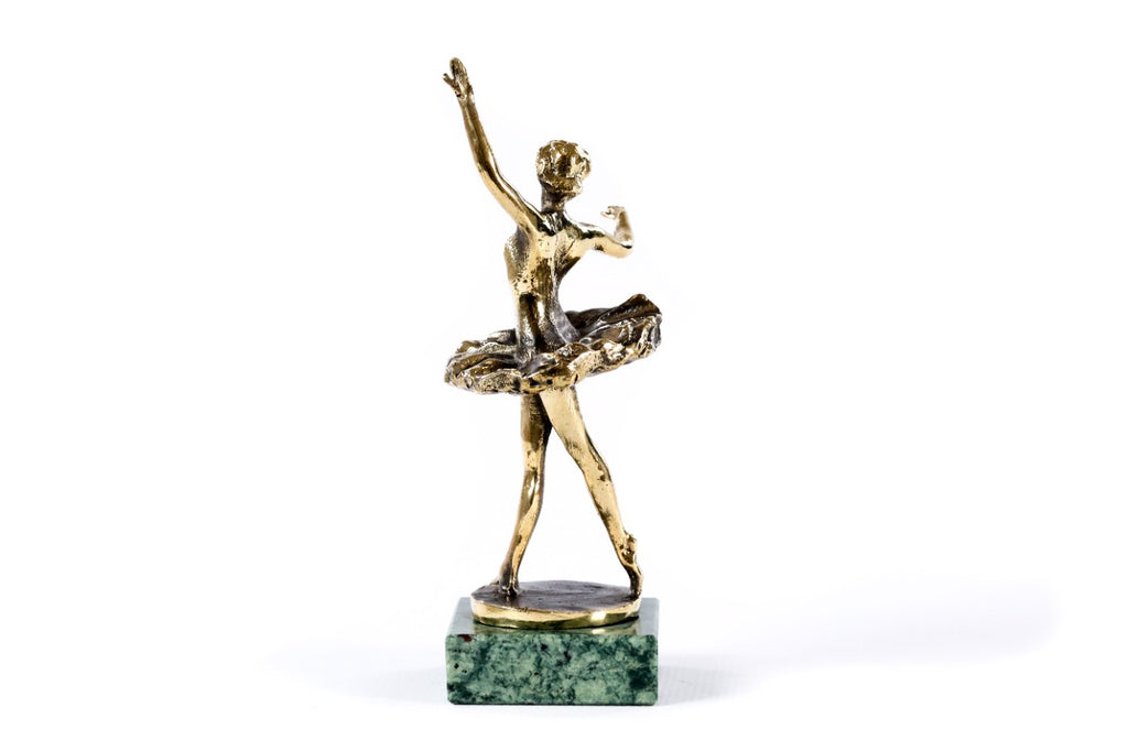 Handmade Bronze and Marble Ballerina Sculpture - photo 4