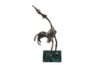 Handmade Bronze and Marble Cock Sculpture - photo 6