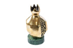 Handmade Bronze and Marble Pomegranate Sculpture - photo 2