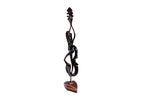 Hand-Carved Wooden Violin-girl Sculpture - photo 9