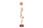 Hand-Carved Wooden Pregnant Woman Sculpture - photo 4