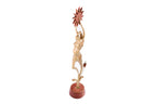 Hand-Carved Wooden Pregnant Woman Sculpture - photo 10