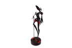 Hand-Carved Wooden Singer Sculpture - photo 6