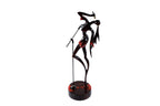 Hand-Carved Wooden Singer Sculpture - photo 7