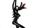 Hand-Carved Wooden Queen Sculpture - photo 2