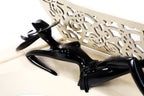 Hand-Carved Wooden Lady of the Piano Sculpture - photo 3