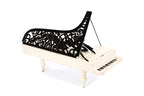 Hand-Carved Wooden Lady of the Piano Sculpture - photo 4