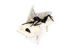 Hand-Carved Wooden Lady of the Piano Sculpture - photo 5