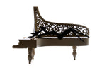 Hand-Carved Wooden Lady of the Piano Sculpture - photo 9