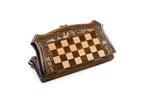 Handmade Wooden Chess and Backgammon Set with Moscow Edition, 30 cm - photo 4