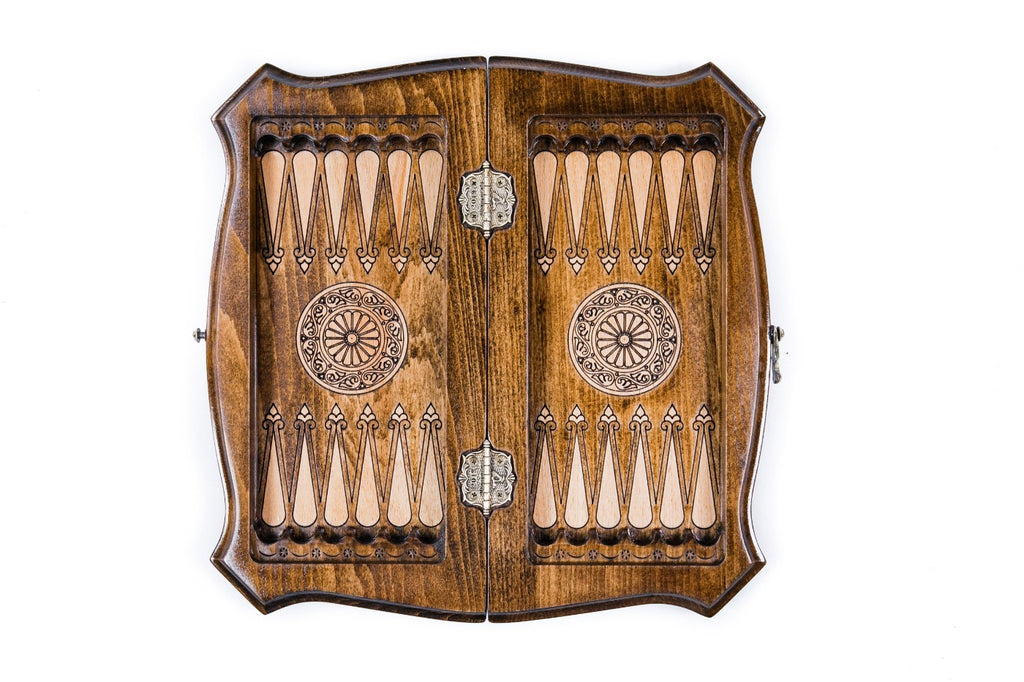 Handmade Wooden Chess and Backgammon Set with Moscow Edition, 30 cm - photo 10