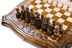 Handmade Wooden Chess and Backgammon Set with Moscow Edition, 30 cm - photo 5